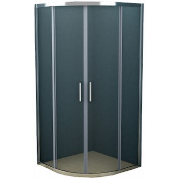 Душевой уголок Azario Ostin AZ-121 S А 90*90*195 профиль Хром стекло прозрачное — фото 1, Душевые уголки четверть круга