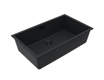 Мойка для кухни ALVEUS OMNI 40 GRANITAL DEEP BLACK-G90 BE 750x450x198 с сифоном 1148151 — фото 2, Кухонные мойки