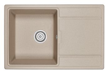 Granula-7804, ПЕСОК, кухонная мойка, кварц — фото 1, Кухонные мойки
