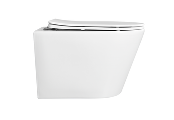 Унитаз подвесной безободковый AQUATEK ВЕГА AQ1905-00 525*360*320 мм, горизонтальный выпуск, тонкое с — фото 5, Подвесные унитазы