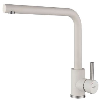GRANFEST QUARZ Смеситель для кухни Г-обр. D-35мм белый арт. GF- — фото 1, Смесители для кухни
