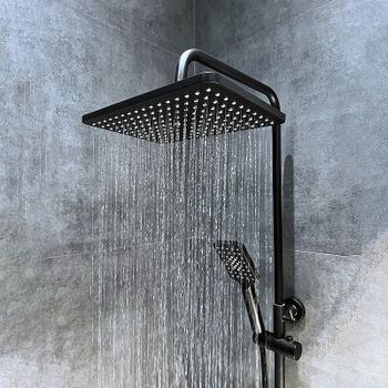 Верхний душ Bond Cube B03-9988 Черный матовый — фото 9, Верхние души