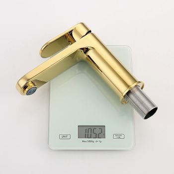 Смеситель для раковины Raglo R50.10.23 Золото матовое — фото 3, Смесители для раковины