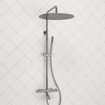 A188.117.137.087.CH Thermo Душевой комплект с термостатическим смесителем — фото 1, Душевые стойки
