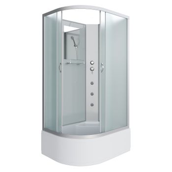 Душевая кабина Niagara Classic NG-2310-14RBKG (120х80х200) высокий поддон(40см),стекло матовое,4 мес — фото 2, Душевые кабины