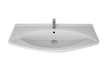 ЛАГУНА, 105 см, мебельный умывальник, керамический — фото 2, Мини-раковины