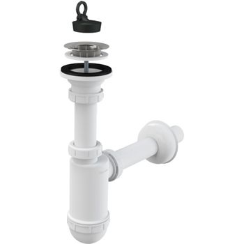 Сифон для раковины Alcaplast A411 Белый — фото 1, Сифоны для раковины