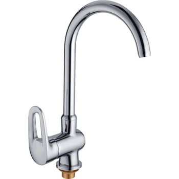 Смеситель для кухни Haiba HB4068 Хром — фото 1, Смесители для кухни