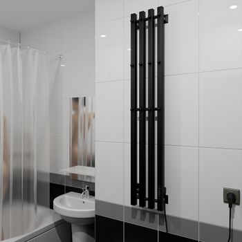 Электрический полотенцесушитель Altasan АргоЛюксПроф 120х21 АргоЛюксПроф12021ЧМ Черный муар — фото 5, Электрические полотенцесушители