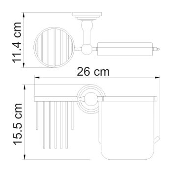 Ammer K-7059 Держатель туалетной бумаги и освежителя — фото 4, Держатели туалетной бумаги