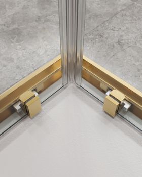 Душевой уголок CEZARES MOLVENO-A-22-90+30-C-BORO-IV — фото 5, Квадратные душевые уголки