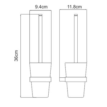 Товар: Sauer K-7927 Щетка для унитаза подвесная - фото 4 Sauer K-7927 Щетка для унитаза подвесная — фото 4, Ершики для унитаза