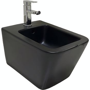 Биде CeramaLux NS5370MB подвесное Черное матовое — фото 1, Биде подвесные