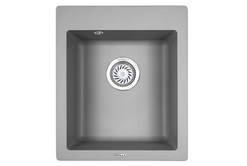 Granula-4201, АЛЮМИНИУМ, кухонная мойка, кварц — фото 1, Кухонные мойки