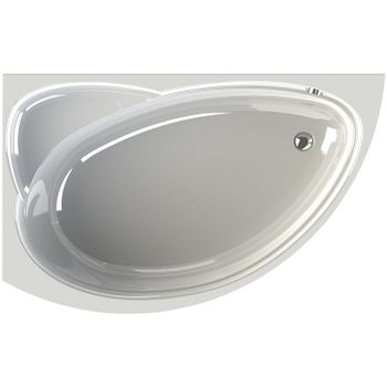 Акриловая ванна Radomir Vannesa Модерна 160x100 L 2-01-0-1-1-214 Белая без гидромассажа — фото 1, Акриловые ванны