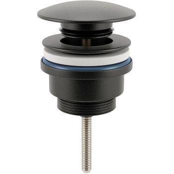 Донный клапан E.C.A. 402129031С1EX click-clack Черный матовый — фото 1, Донные клапаны