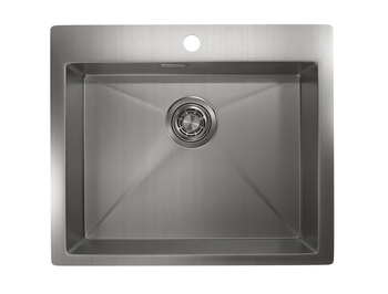 Granula-5951, СТАЛЬ САТИН, стальная кухонная мойка — фото 1, Кухонные мойки