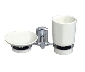 K-28126 Держатель стакана и мыльницы — фото 1, Аксессуары для раковины