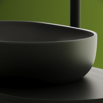Раковина-чаша Ceramicanova Element 60 CN6047MDH Темный антрацит матовый — фото 12, Раковины накладные