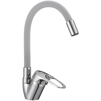 Смеситель для кухни D-Lin D150628-2C Хром Серый — фото 1, Смесители для кухни