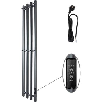 Электрический полотенцесушитель Маргроид Inaro 1200x210 Inaro-12018-1049-7024R правый Графитовый сер — фото 1, Электрические полотенцесушители