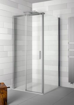 Душевой уголок Riho Ocean O203 100x100 G006016120 (GU01001001) L профиль Хром стекло прозрачное — фото 1, Квадратные душевые уголки