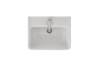 Q, 55 см, мебельный умывальник, керамический — фото 3, Мини-раковины