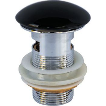 Донный клапан CeramaLux RD019 click-clack Черный глянцевый — фото 1, Донные клапаны