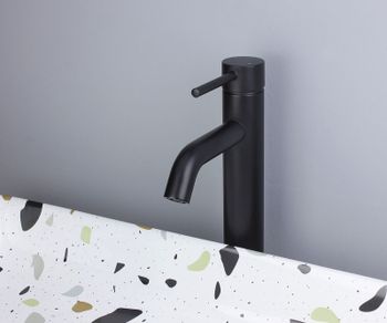 Смеситель для раковины Bronze de Luxe Scandi 1452B Черный матовый — фото 5, Смесители для раковины