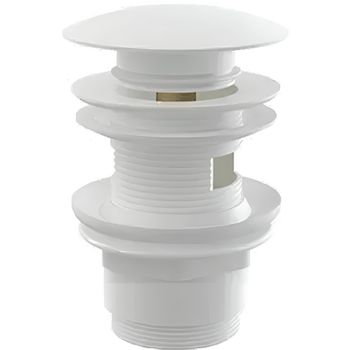 Донный клапан Remer 905CC2114BO click-clack Белый матовый — фото 1, Донные клапаны