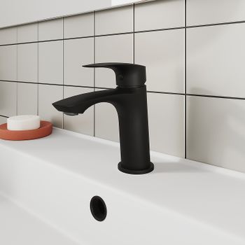 Смеситель для раковины Milardo Rora RORBL00M01 Черный матовый — фото 8, Смесители для раковины