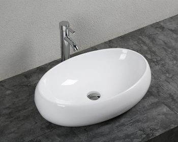 Раковина-чаша Bond 60 S58-600 Белая глянцевая — фото 8, Раковины накладные