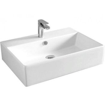 Раковина Artceram Quadro 50 QUL002 01 00 Белая глянцевая — фото 1, Раковины накладные