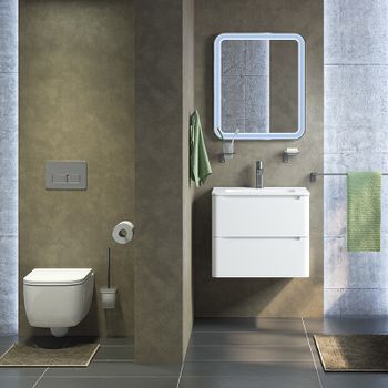 Смеситель для раковины Iddis Slide SLIGMBTi01 Графит — фото 2, Смесители для раковины