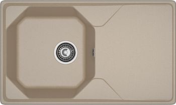 GRANFEST Мойка UNIQUE 840L 1-чаша+крыло 840*500мм песочный арт.GF- — фото 2, Кухонные мойки