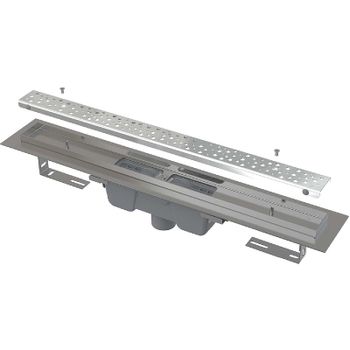 Душевой лоток Alcaplast Antivandal APZ1011-1050L с решеткой Хром — фото 1, Душевые лотки