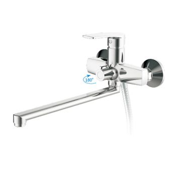 Смеситель для ванны Haiba HB22587 универсальный Хром — фото 3, Смеситель для ванны