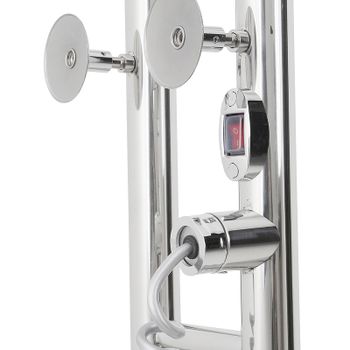 Электрический полотенцесушитель Domoterm Танго DMT 109-V2 14x92 EK L Хром — фото 2, Электрические полотенцесушители