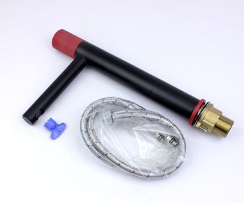 Смеситель для раковины Bronze de Luxe Avantgarde 2030RH Черный Красный — фото 4, Смесители для раковины