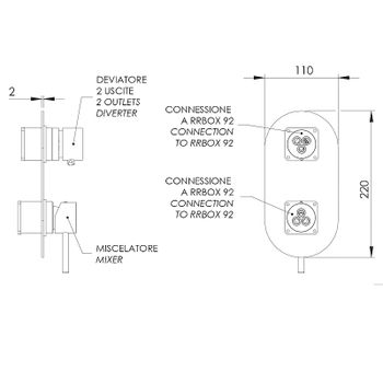 Смеситель для душа Remer X-Style X92KBDO Золото — фото 2, Смеситель для душа