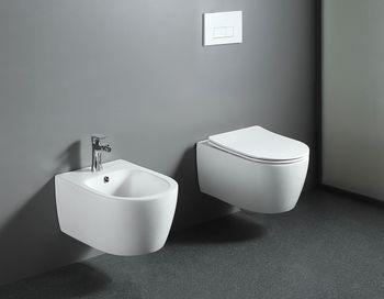 Унитаз подвесной AQ1106T-00 ЕВРОПА TORNADO 490*360*250мм, тонкое сиденье с механизмом плавного закры — фото 11, Подвесные унитазы