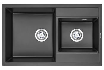 Granula-8201, ТУРМАЛИН, кухонная мойка, кварц — фото 1, Кухонные мойки