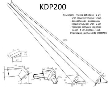 Комплект декоративных планок Altasan KDP200 Белый — фото 3, Комплектующие для туалета