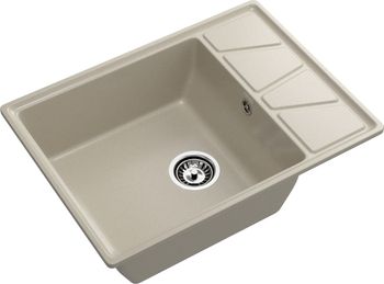 GRANFEST Мойка VERTEX 680L 1-чаша+крыло 680*500мм топаз арт.GF- — фото 1, Кухонные мойки