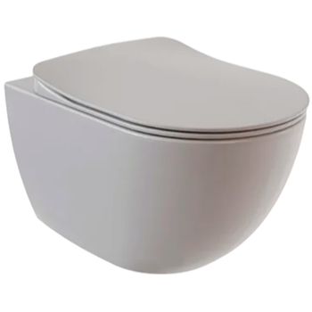 Унитаз Creavit Free FE322-11CG00E-0000 подвесной Холодный серый матовый без сиденья — фото 1, Подвесные унитазы