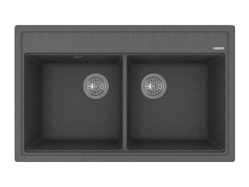 Florentina Мойка "Липси" 820, черный FG — фото 1, Кухонные мойки