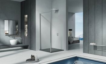 Душевая стенка Good Door Cofe SP-70-C-CH 70 КФ00035 профиль Хром стекло прозрачное — фото 3, Боковые стенки