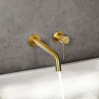 Смеситель для раковины Raiber Graceful RPG-004 Золото матовое — фото 3, Смесители для раковины