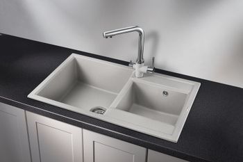 Granula-8201, БАЗАЛЬТ, кухонная мойка, кварц — фото 2, Кухонные мойки