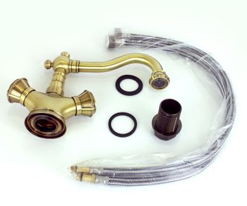 Смеситель для раковины Bronze de Luxe Royal 10218/1 Бронза — фото 4, Смесители для раковины